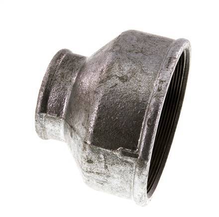 Rp 4'' x Rp 2'' Zinc plated Cast iron Round Socket 25 Bar