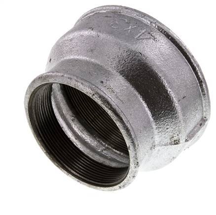 Rp 4'' x Rp 3'' Zinc plated Cast iron Round Socket 25 Bar