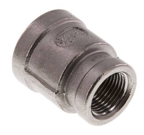 Rp 1/2'' x Rp 3/8'' Stainless steel Round Socket 16 Bar