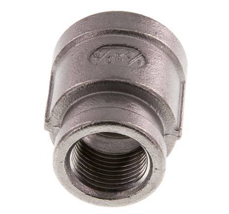 Rp 1/2'' x Rp 3/8'' Stainless steel Round Socket 16 Bar