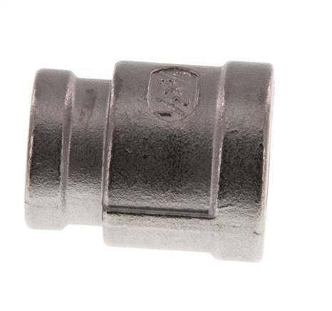 Rp 1/2'' x Rp 3/8'' Stainless steel Round Socket 16 Bar