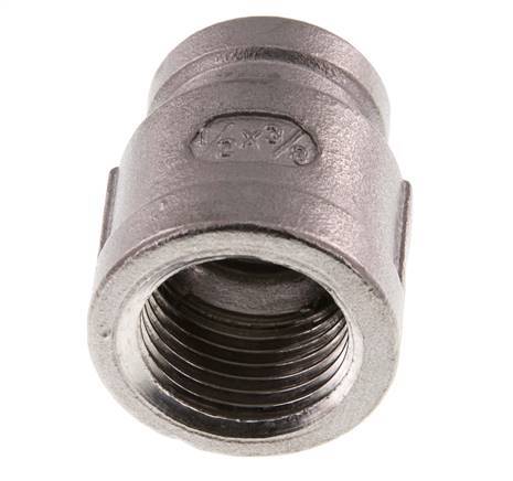 Rp 1/2'' x Rp 3/8'' Stainless steel Round Socket 16 Bar