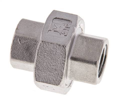 1/4'' NPT Stainless steel Double Nipple 3-pieces with Conically sealing 16 Bar