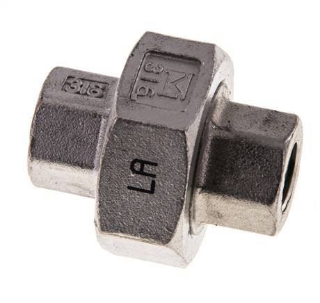 1/8'' NPT Stainless steel Double Nipple 3-pieces with Conically sealing 16 Bar