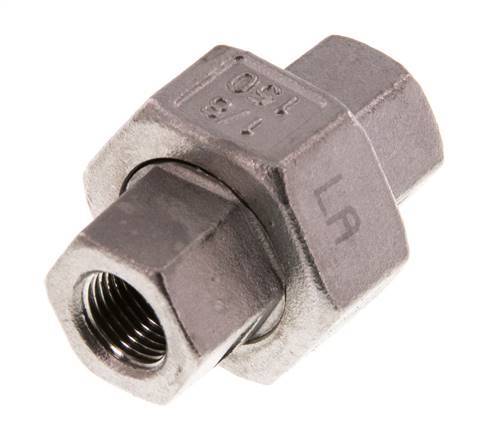 Rp 1/8'' Stainless steel Double Nipple 3-pieces with Conically sealing 16 Bar