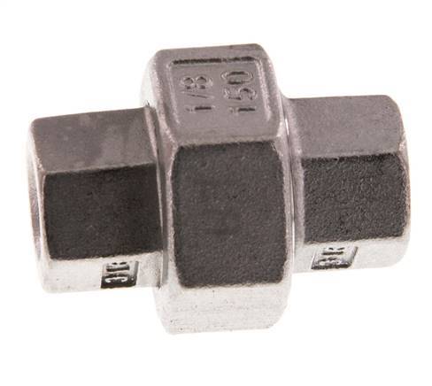 Rp 1/8'' Stainless steel Double Nipple 3-pieces with Conically sealing 16 Bar