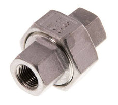 Rp 1/8'' Stainless steel Double Nipple 3-pieces with Conically sealing 16 Bar