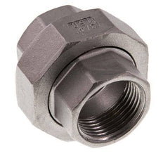 Rp 3/4'' Stainless steel Double Nipple 3-pieces with Conically sealing 16 Bar