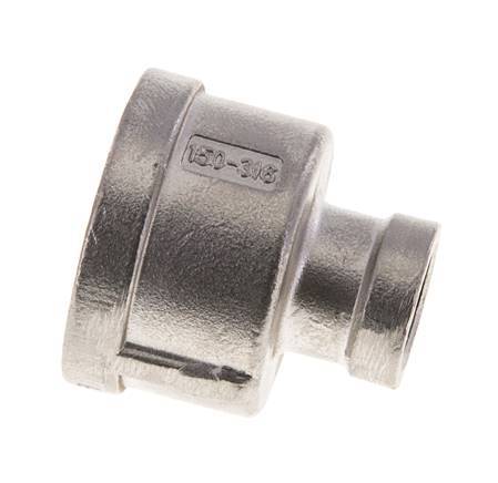 1'' NPT x 3/8'' NPT Stainless steel Round Socket 16 Bar