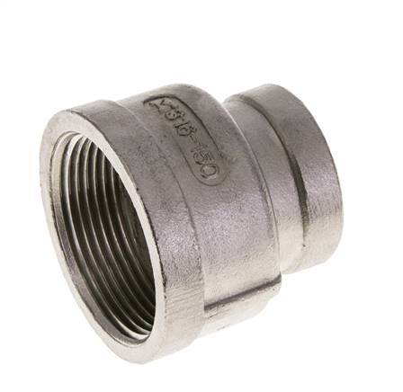 1 1/2'' NPT x 1'' NPT Stainless steel Round Socket 16 Bar