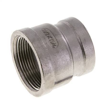 1 1/2'' NPT x 1 1/4'' NPT Stainless steel Round Socket 16 Bar