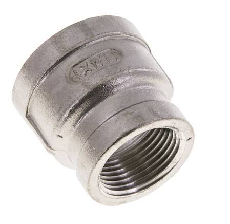 1 1/4'' NPT x 1'' NPT Stainless steel Round Socket 16 Bar