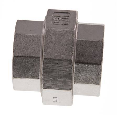 1 1/4'' NPT Stainless steel Double Nipple 3-pieces with Conically sealing 16 Bar