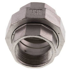 1 1/4'' NPT Stainless steel Double Nipple 3-pieces with Conically sealing 16 Bar