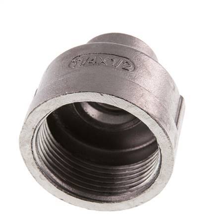 Rp 1 1/4'' x Rp 1/2'' Stainless steel Round Socket 16 Bar