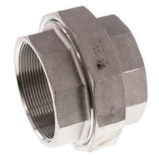 Rp 2 1/2'' Stainless steel Double Nipple 3-pieces with Conically sealing 16 Bar