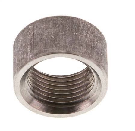 Rp 3/8'' x 21.3mm Stainless steel Welding Socket 40 Bar DIN 2986 - 12mm [2 Pieces]