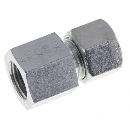 G 1/2'' x 14S Zinc plated Steel Straight Cutting Ring 630 Bar DIN 2353
