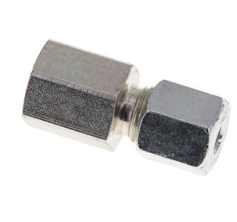 G 1/4'' x 6S Zinc plated Steel Straight Cutting Ring 630 Bar DIN 2353