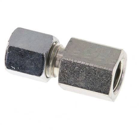 G 1/4'' x 6S Zinc plated Steel Straight Cutting Ring 630 Bar DIN 2353