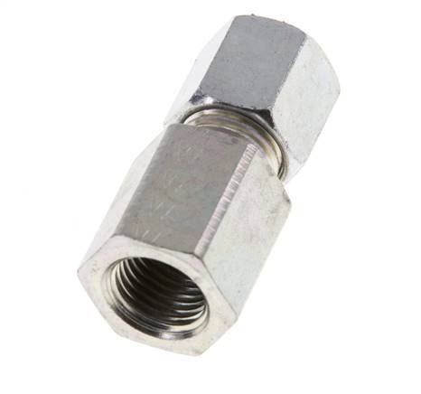 G 1/4'' x 6S Zinc plated Steel Straight Cutting Ring 630 Bar DIN 2353