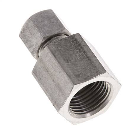 G 1/2'' x 10L Stainless steel Straight Cutting Ring 315 Bar DIN 2353