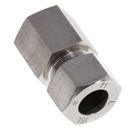 G 1/2'' x 15L Stainless steel Straight Cutting Ring 315 Bar DIN 2353