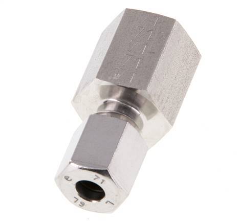 G 1/4'' x 6L Stainless steel Straight Cutting Ring 315 Bar DIN 2353