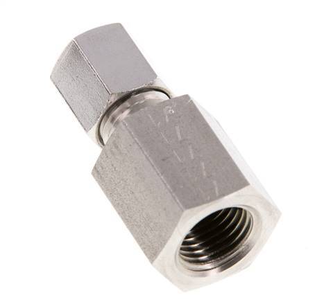 G 1/4'' x 6L Stainless steel Straight Cutting Ring 315 Bar DIN 2353