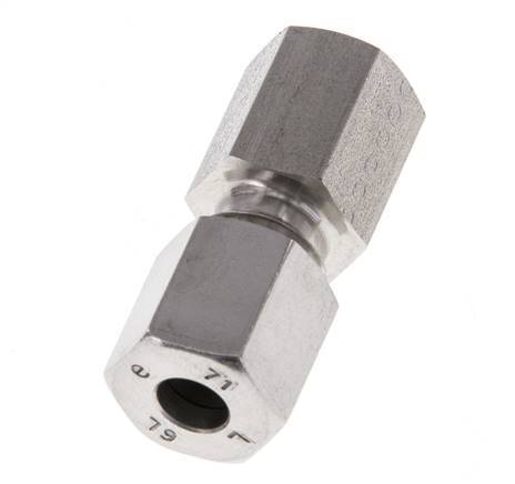 G 1/8'' x 6L Stainless steel Straight Cutting Ring 315 Bar DIN 2353