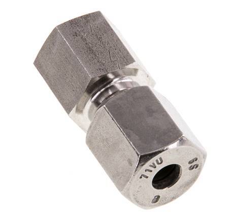 G 1/8'' x 6S Stainless steel Straight Cutting Ring 630 Bar DIN 2353