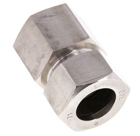 G 3/4'' x 22L Stainless steel Straight Cutting Ring 160 Bar DIN 2353