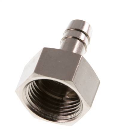 G 1/2'' x 9mm Nickel plated Brass Hose barb 16 Bar [2 Pieces]