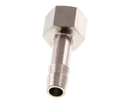 G 1/8'' x 6mm Nickel plated Brass Hose barb 16 Bar [5 Pieces]