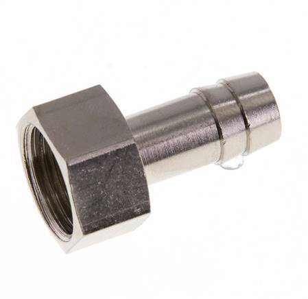 G 3/8'' x 10mm Nickel plated Brass Hose barb 16 Bar [2 Pieces]