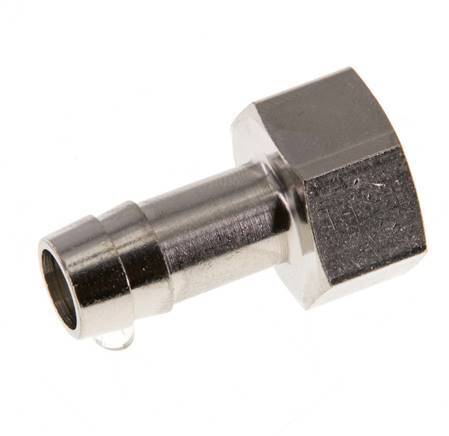 G 3/8'' x 10mm Nickel plated Brass Hose barb 16 Bar [2 Pieces]