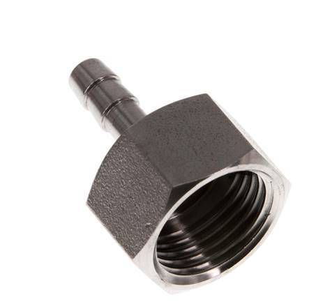 G 1/2'' x 6mm Stainless steel Hose barb 40 Bar