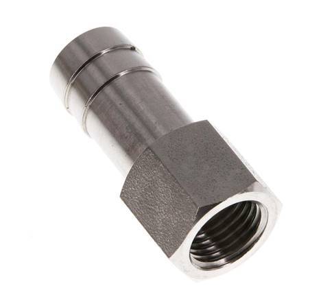 G 1/4'' x 13mm Stainless steel Hose barb 40 Bar