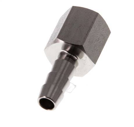 G 1/8'' x 6mm Stainless steel Hose barb 40 Bar