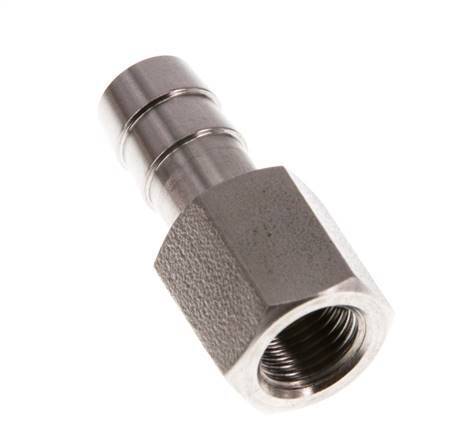 G 1/8'' x 9mm Stainless steel Hose barb 40 Bar