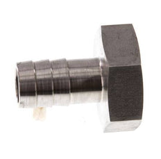 G 1'' x 19mm Stainless steel Hose barb 40 Bar