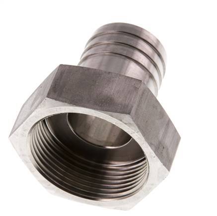 G 1 1/2'' x 32mm Stainless steel Hose barb 40 Bar