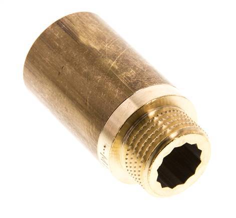 G 1/2'' F/M Brass Extension DIN 3523 - 40 mm