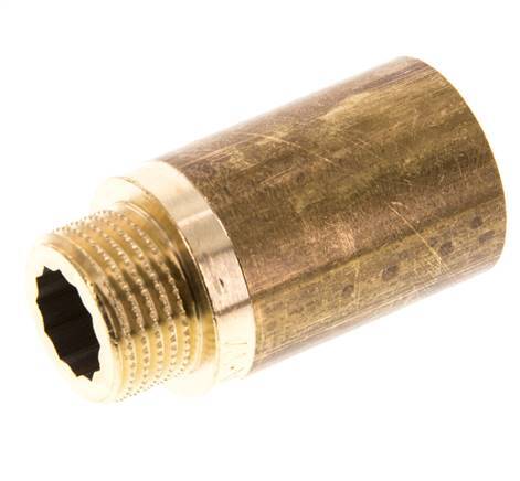 G 1/2'' F/M Brass Extension DIN 3523 - 40 mm