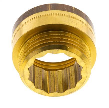G 1'' F/M Brass Extension DIN 3523 - 15 mm