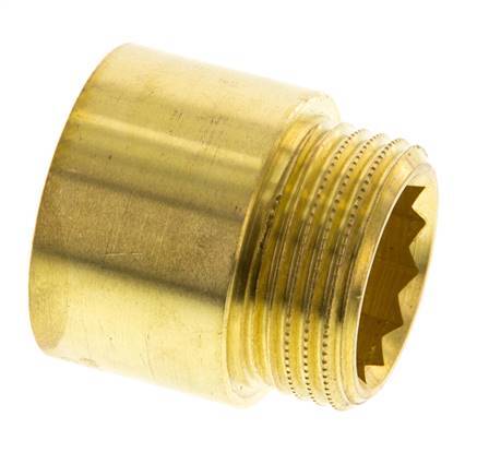 G 1'' F/M Brass Extension DIN 3523 - 25 mm