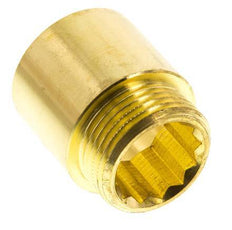 G 1'' F/M Brass Extension DIN 3523 - 30 mm