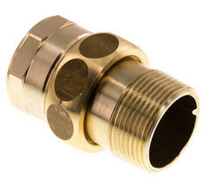 Rp 1 1/4'' x R 1 1/4'' F/M Brass Double Nipple 3-pieces with Conically sealing 16 Bar