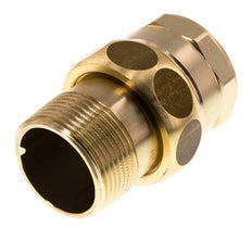 Rp 1 1/4'' x R 1 1/4'' F/M Brass Double Nipple 3-pieces with Conically sealing 16 Bar