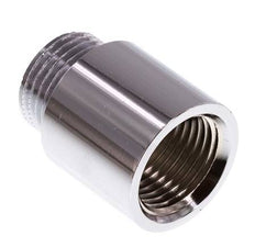 G 1/2'' F/M Chromium plated Brass Extension DIN 3523 - 25 mm